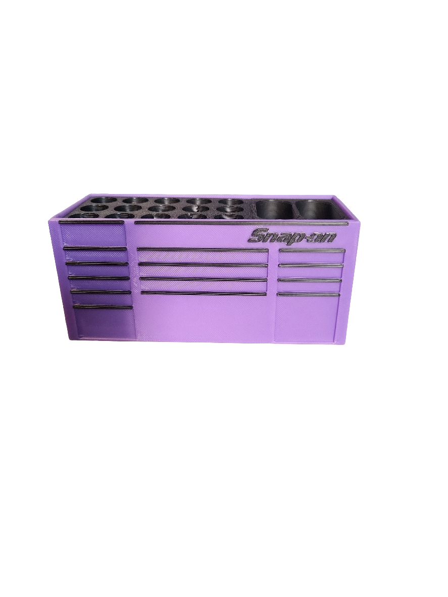 Snap-on Style 3D Printed Toolbox Pen & Tool Holder Organizer