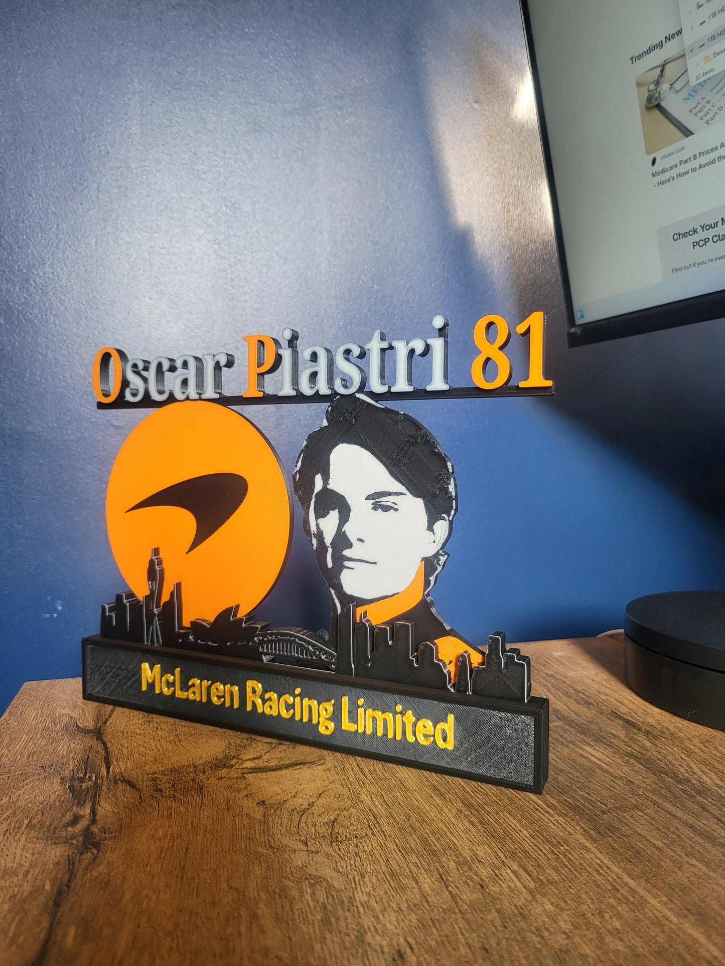 🏎️ Custom 3D Printed Formula 1 Driver Plaques