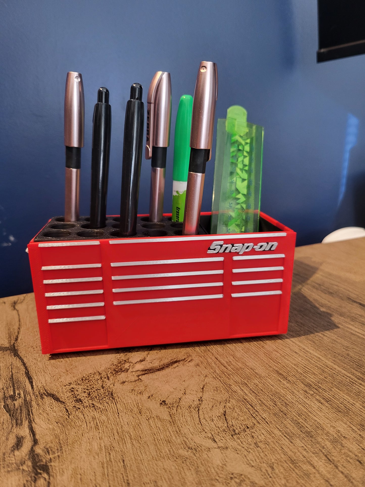 Snap-on Style 3D Printed Toolbox Pen & Tool Holder Organizer