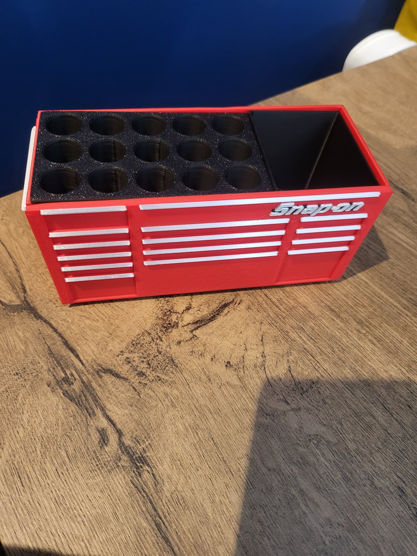 Snap-on Style 3D Printed Toolbox Pen & Tool Holder Organizer